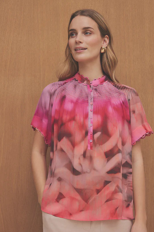 Gustav Amber Chiffon Blouse