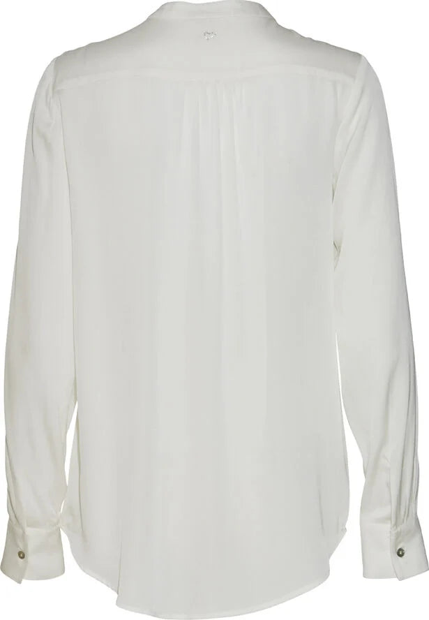 Heartmade Maple silk shirt, white