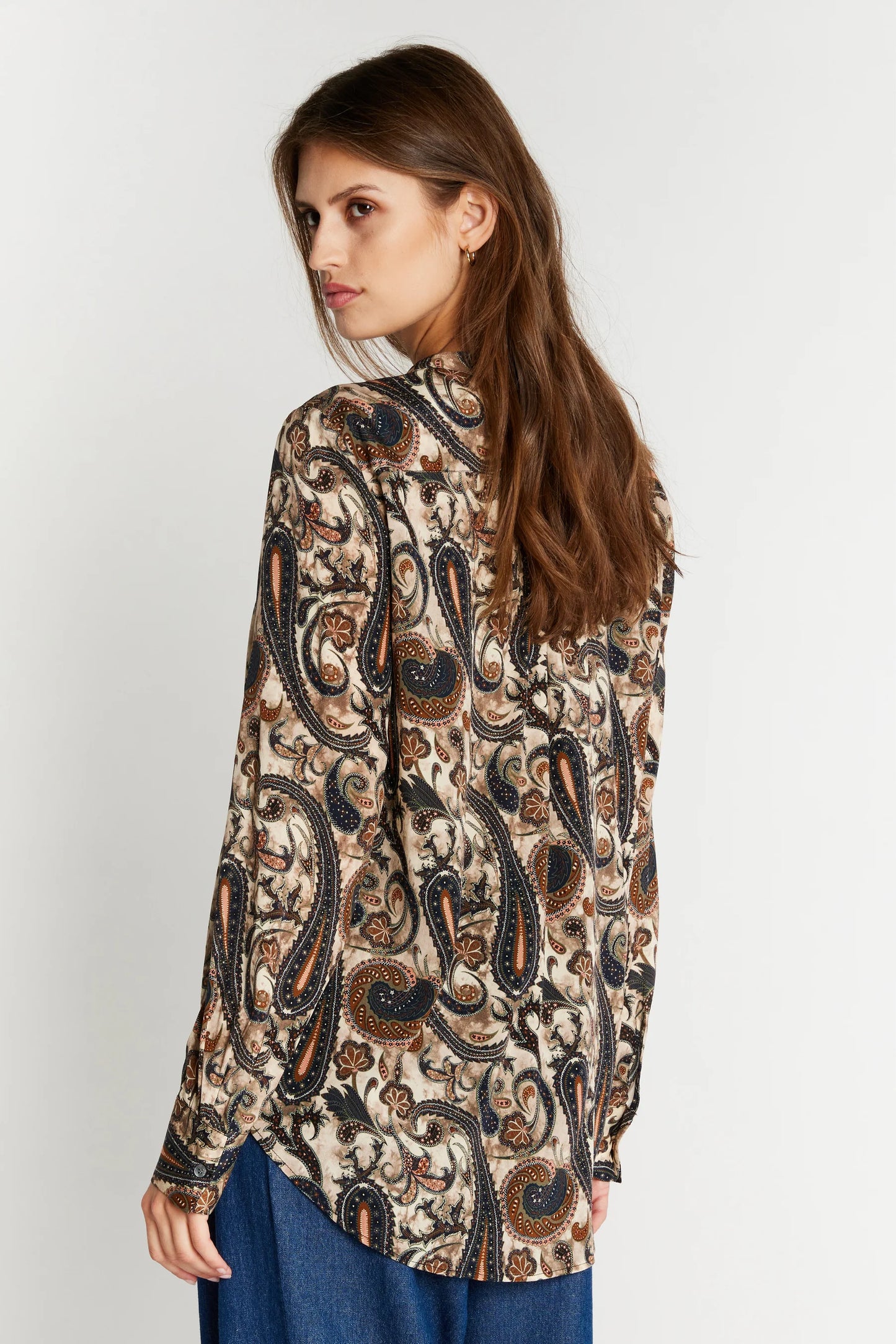 Heartmade Maple shirt, Earthy Paisley print