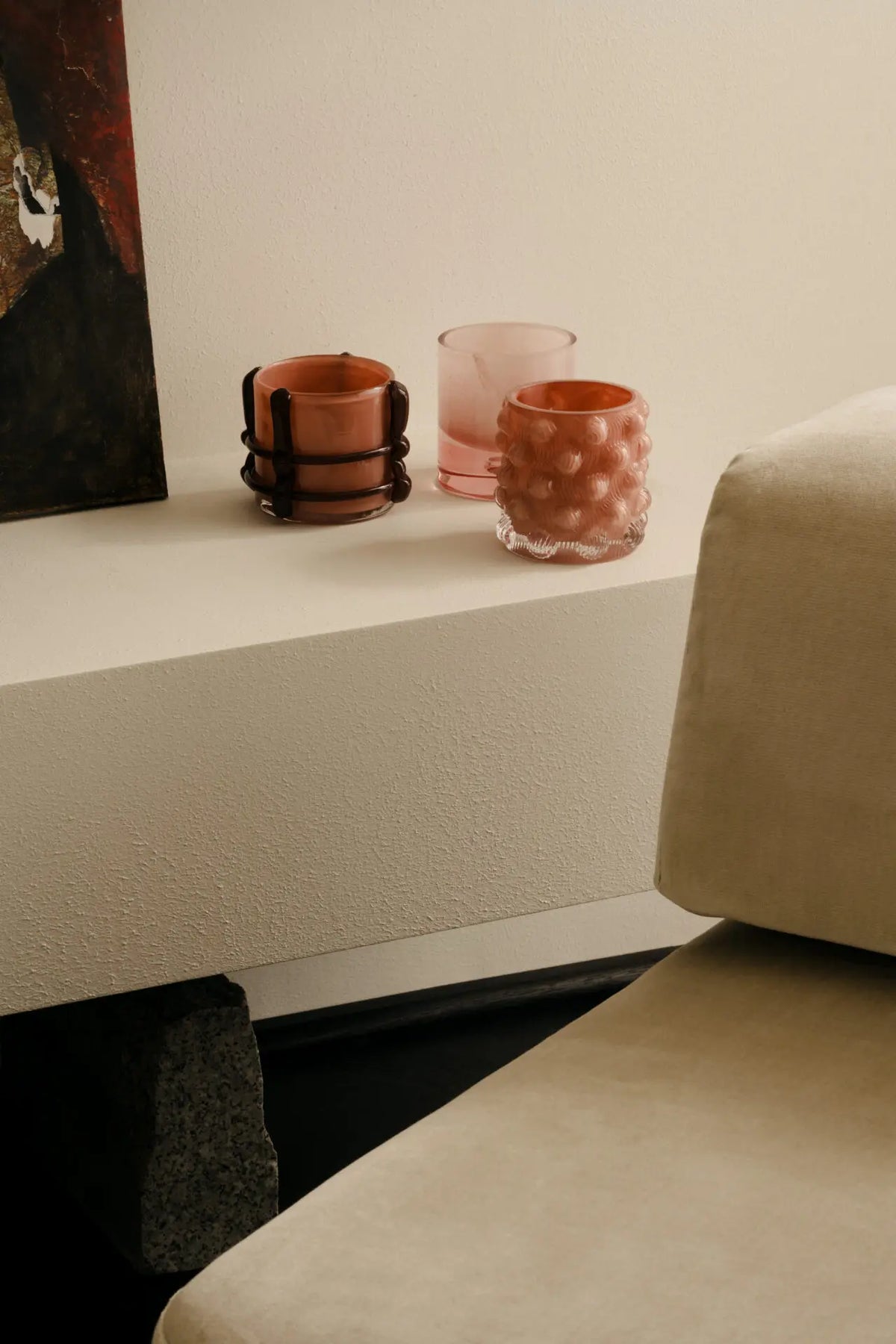 OLSSON & JENSEN Caramel lyslykt rosa