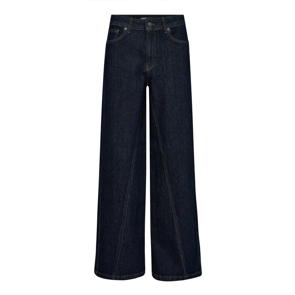 Co'Couture Hubby Panel Pant, Dark Denim