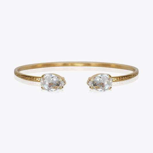 CAROLINE SVEDBOM Petite drop bracelet gold, Crystal