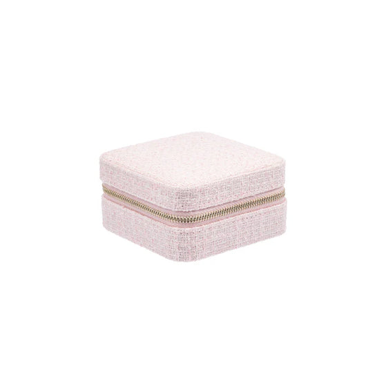 Tweed Jewellery Box Mini - Cotton Candy