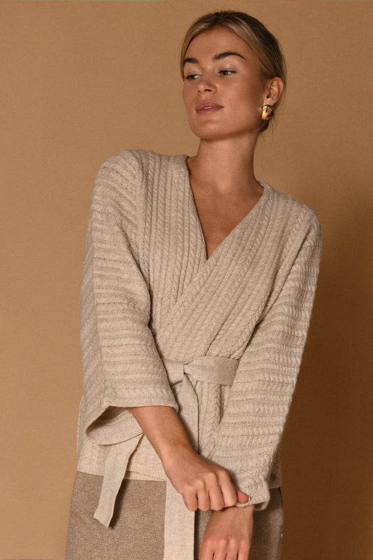Gustav Liva Cardi Cape, Beige