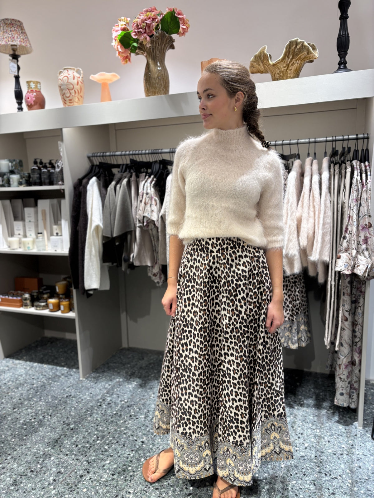 BY TIMO Taffeta Maxi Skirt, Wild Paisley