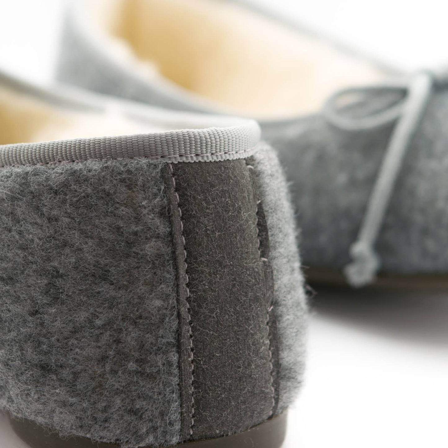 Gray ballerina sneakers for home