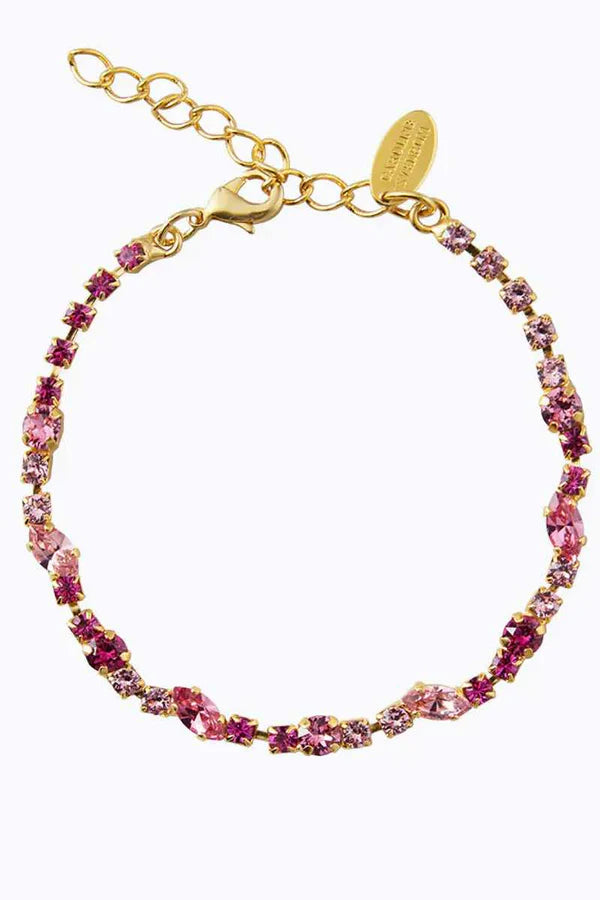 CAROLINE SVEDBOM Antonia Bracelet, Gold rose combo