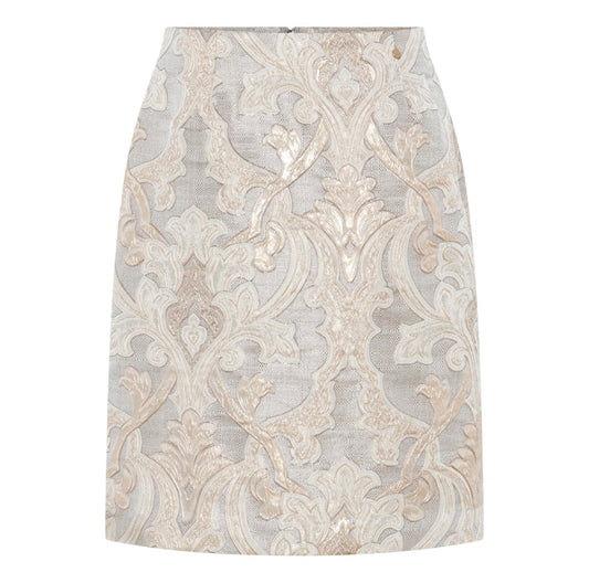 Micha Golden Brocade – skjørt Rose Gold