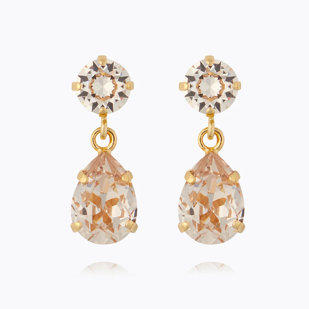 CAROLINE SVEDBOM Mini Drop earrings gold, Silk