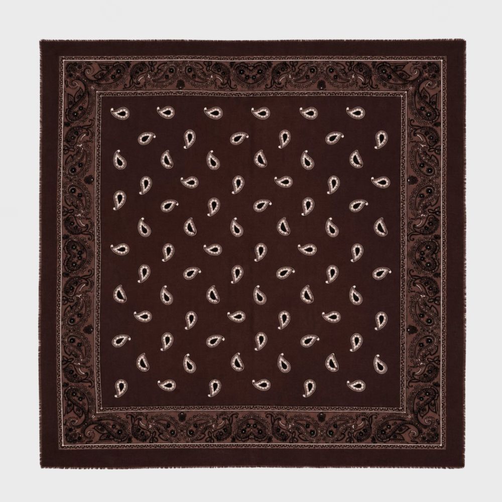 From Paris With Love, Paisley Scarf, Brown